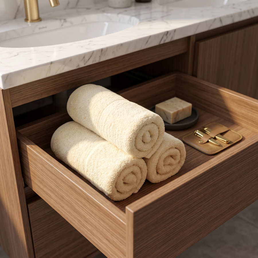 Aaliyan's Home Premium Cotton Bath Towel - Light Cream