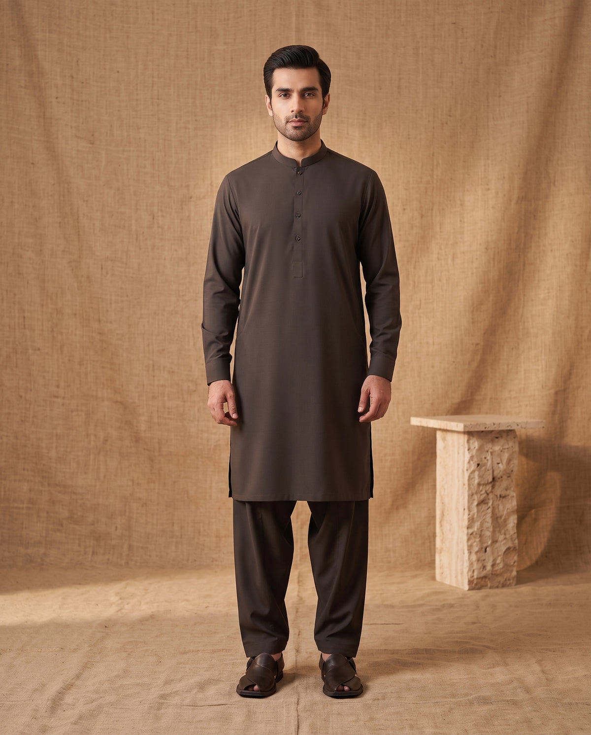 Olive Brown | Premium Wash & Wear