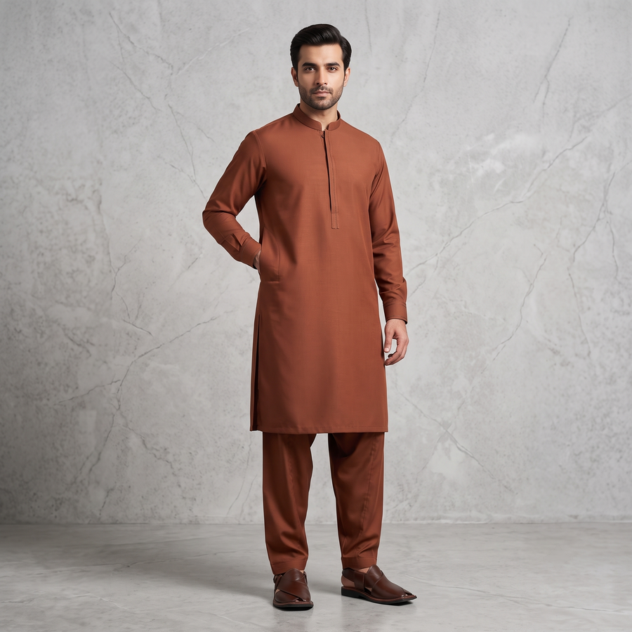 Executive Wash & Wear - Rust Brown