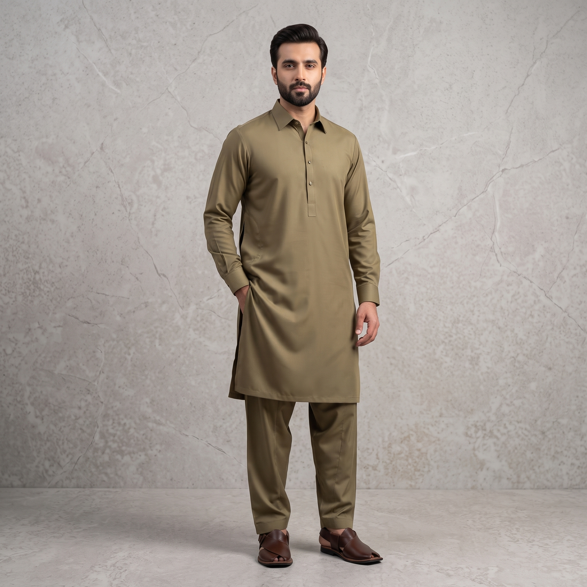 Olive Khaki | Elite Wash & Wear