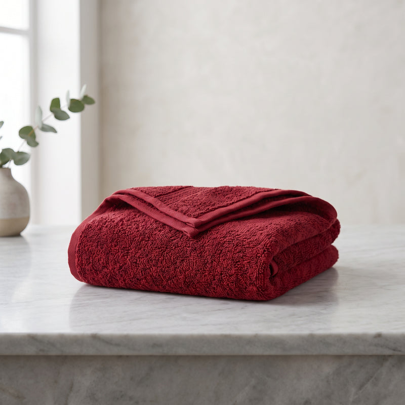 Red | Aaliyan's Signature Bath Towel